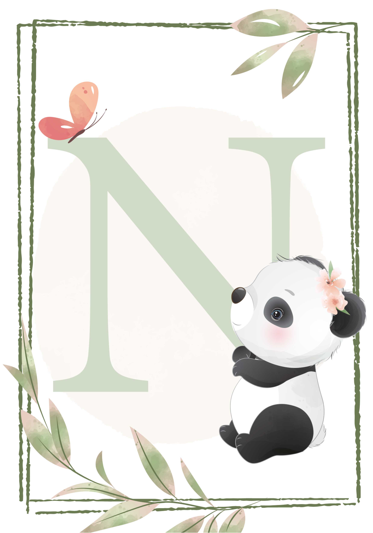 Poster cameretta simpatico panda - TenStickers