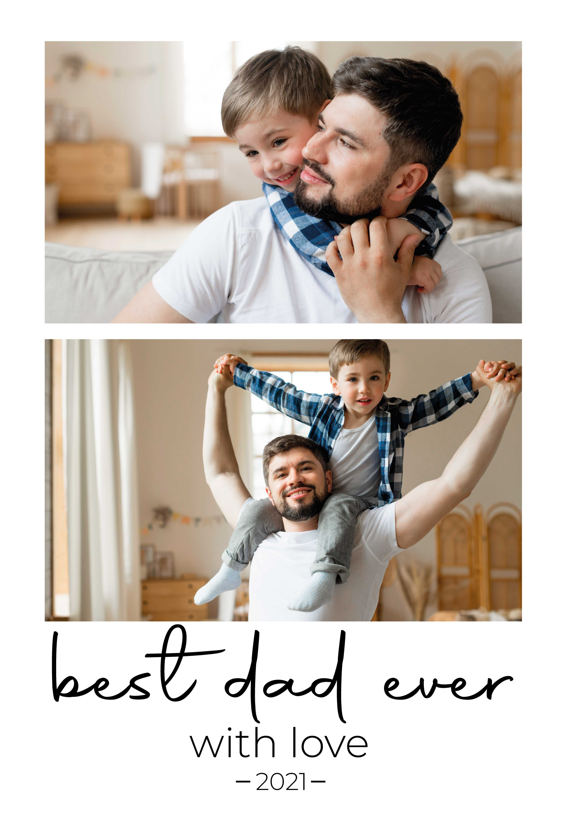 Poster da soggiorno il miglior papà di sempre - TenStickers