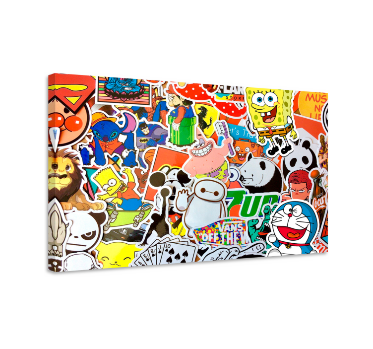 Quadro per bambini Personaggi dei cartoni animati - TenStickers