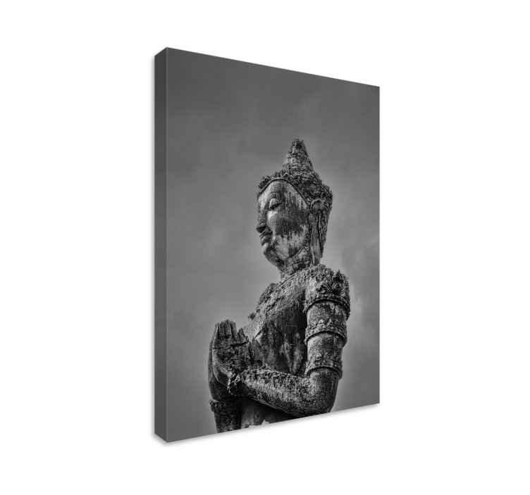 Quadro buddha Buda grigio - TenStickers