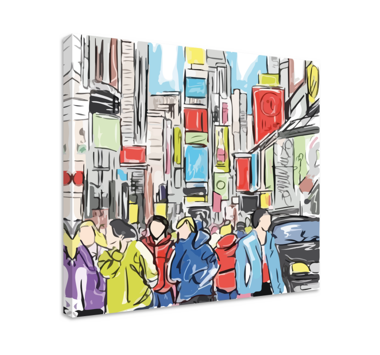 Quadro persona Persone moderne di New York - TenStickers