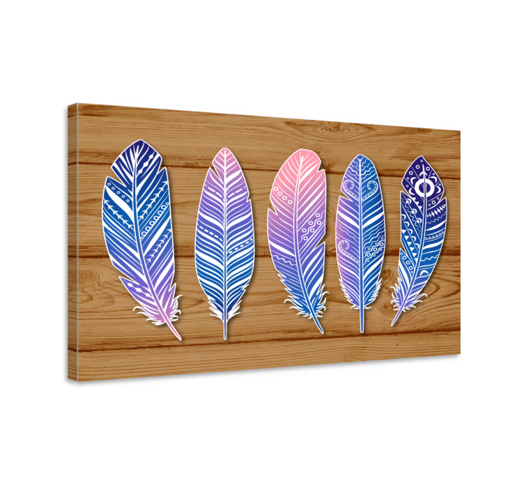 Dipinto di penna collezione blu stilizzata - TenStickers