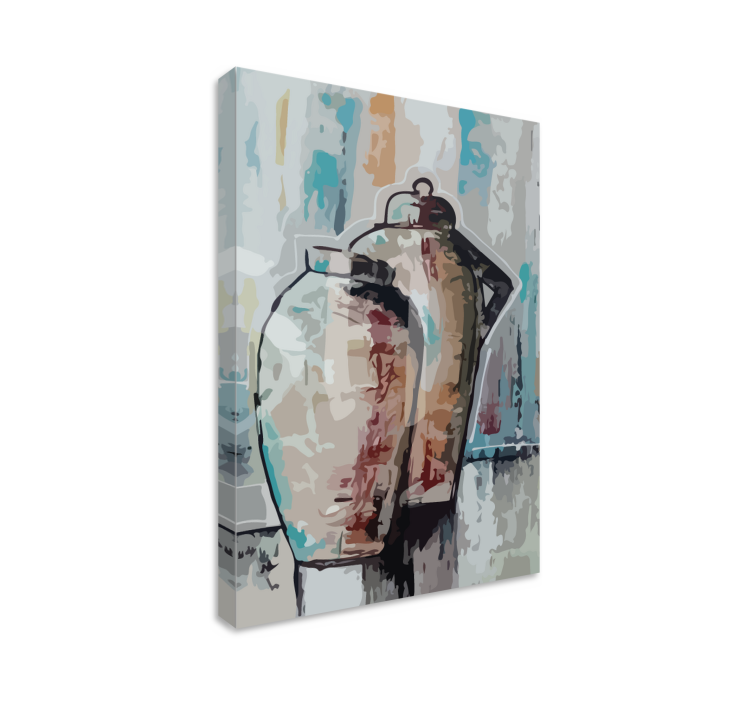 Cornice quadro ornamentale vasi in argilla vintage - TenStickers