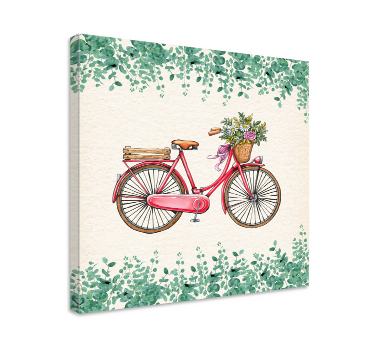 Quadro con bicicletta stile vintage - TenStickers