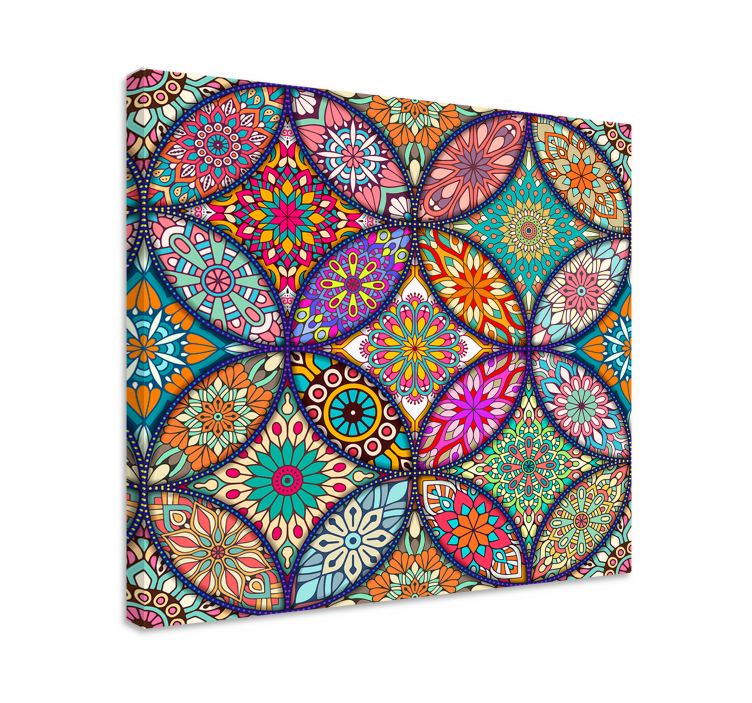 Quadro con mandala colorati - TenStickers