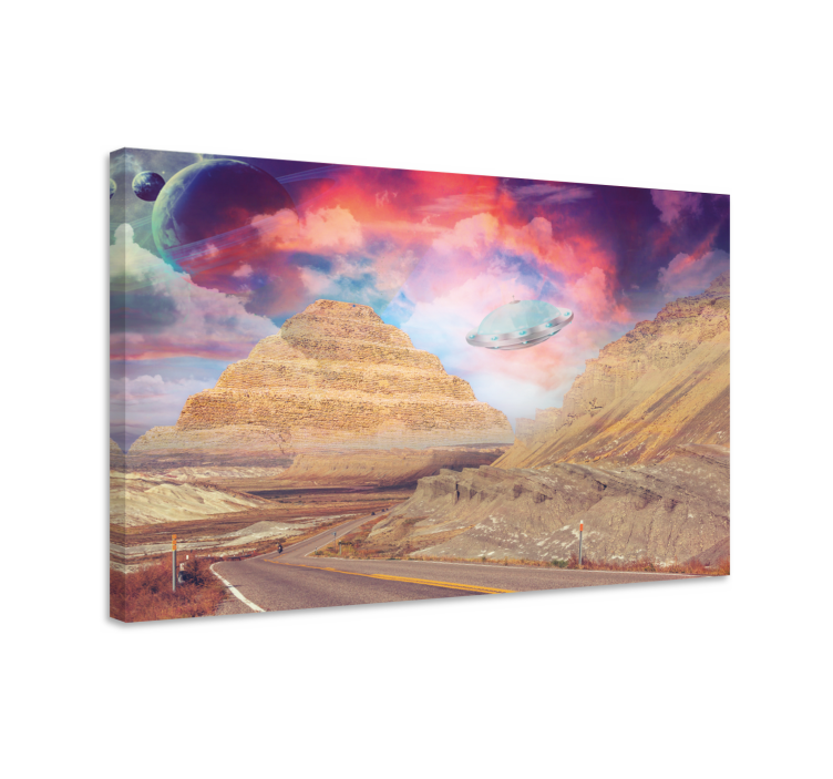 Cornice quadro ornamentale paesaggio montano misterioso - TenStickers