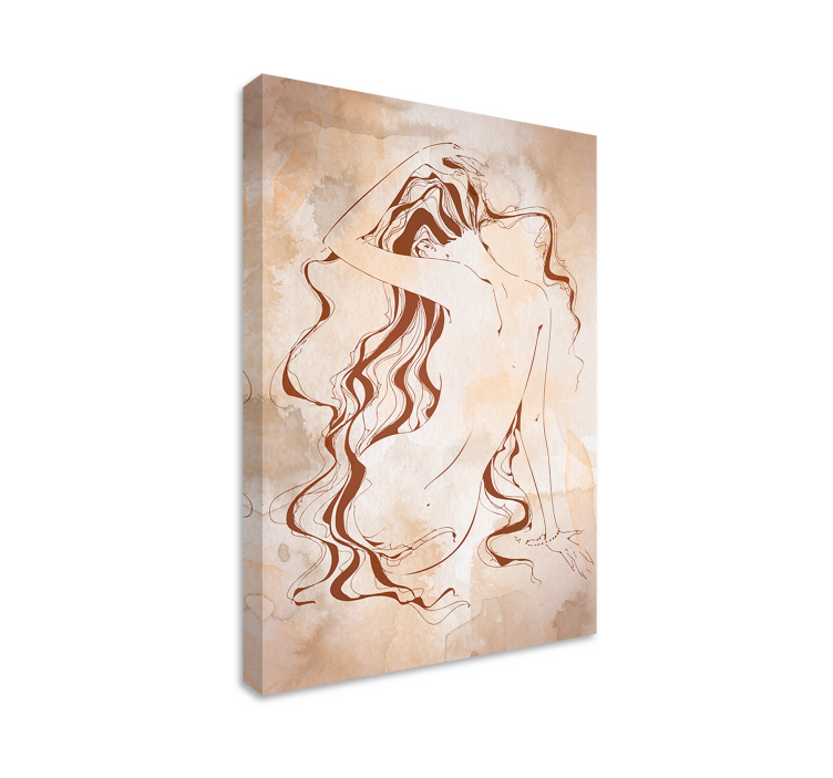 Quadro con immagine di donna - TenStickers