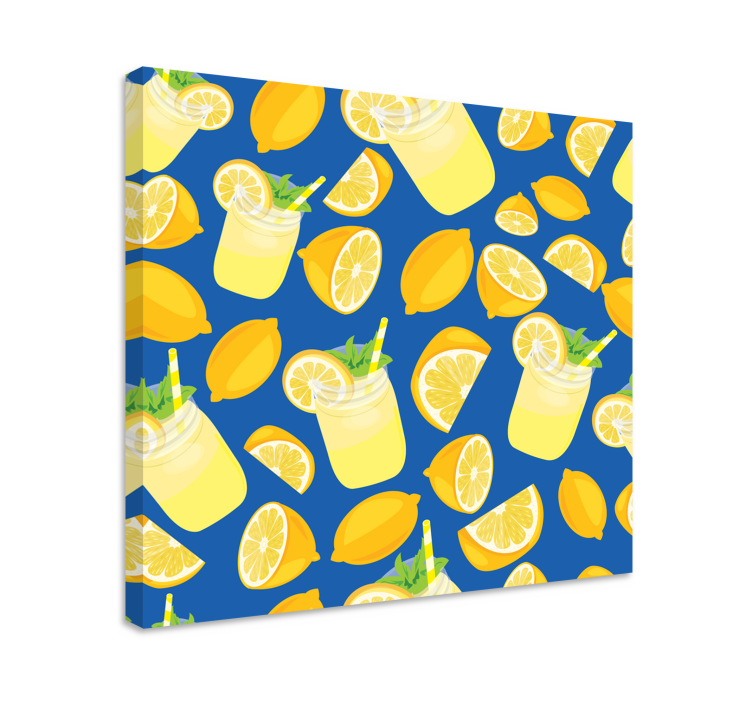 Dipinto con frutta e natura morta limonata e agrumi - TenStickers