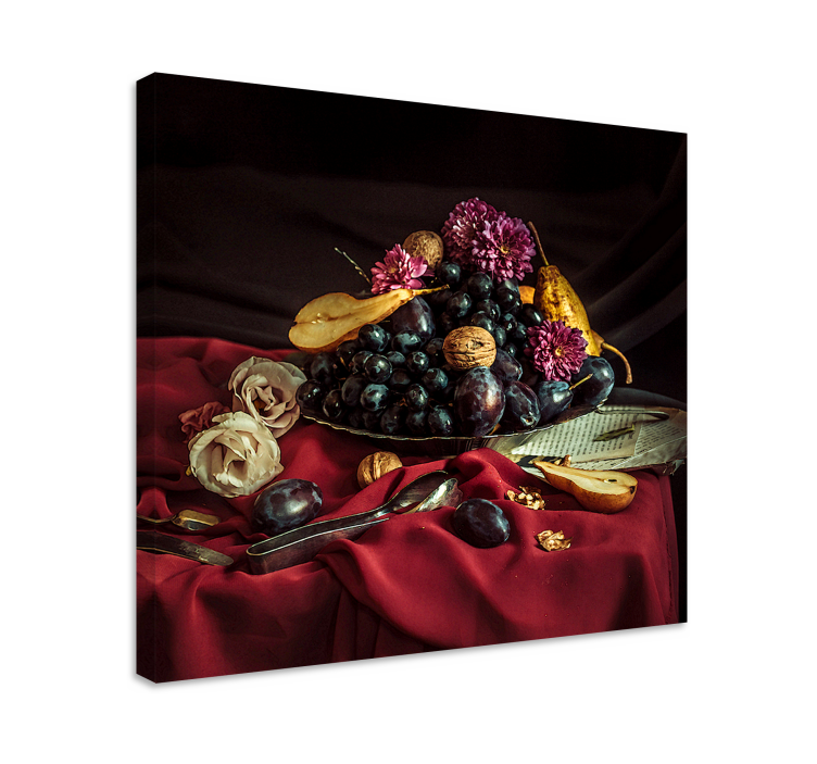 Dipinto con frutta e natura morta composizione elegante - TenStickers