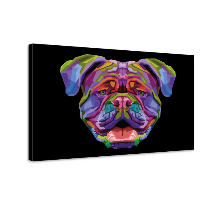 Quadro con cane stile moderno - TenStickers