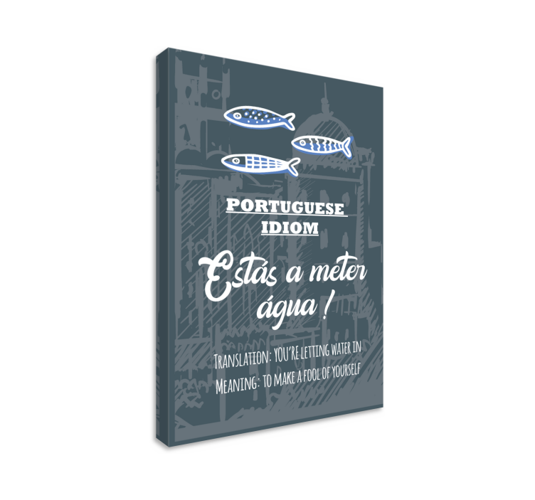 Quadro con modo di dire portoghese - TenStickers