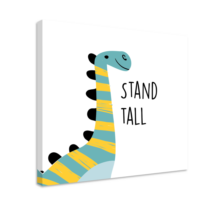 Dipinto con dinosauri dinosauro felice - TenStickers