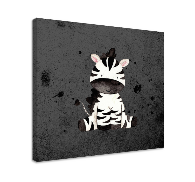 Cornice quadro con animali e insetti zebra carina - TenStickers