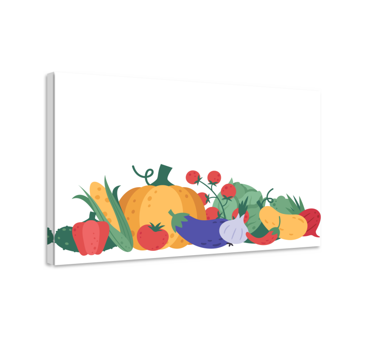 Dipinto con frutta e natura morta raccolto colorato - TenStickers