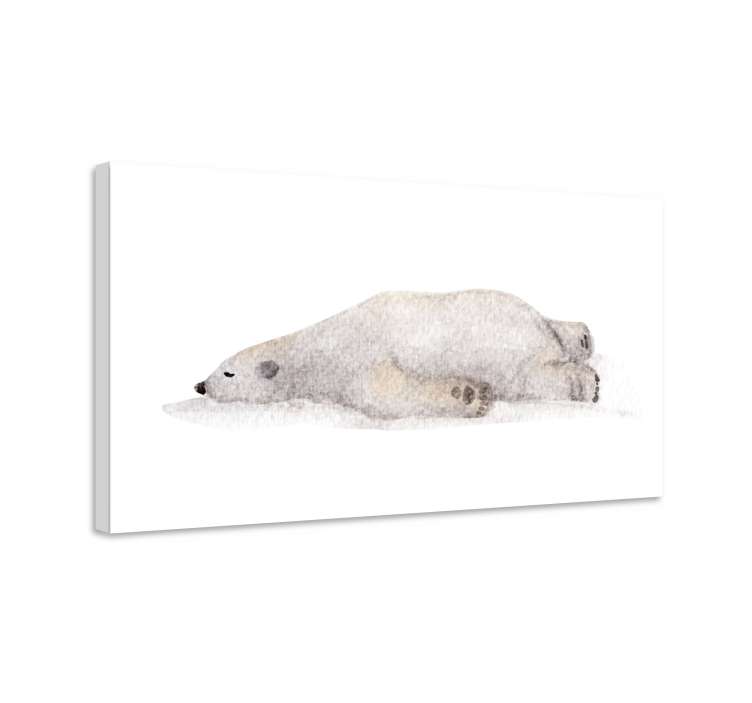 Cornice quadro con animali e insetti orso polare pigro - TenStickers