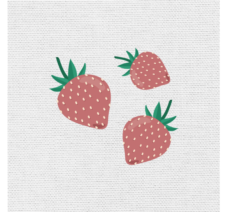 Dipinto con frutta e natura morta trio di fragole - TenStickers