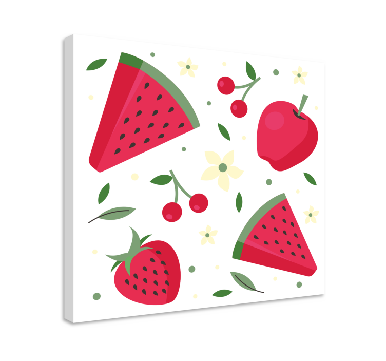 Dipinto con frutta e natura morta delizia di frutta fresca - TenStickers