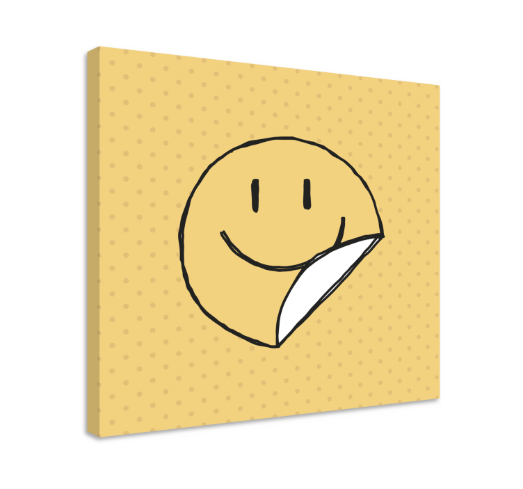 Dipinto con alfabeto e lettere faccina sorridente - TenStickers