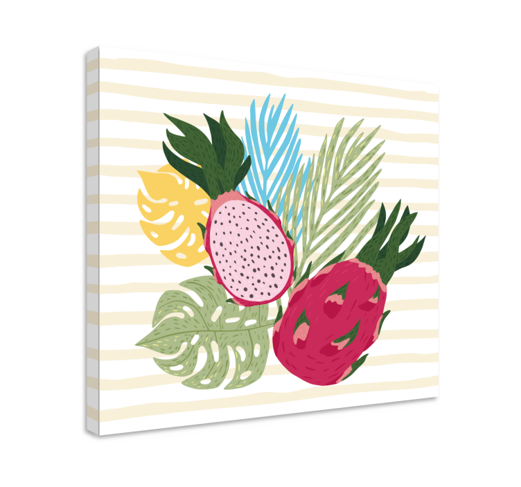 Dipinto con frutta e natura morta composizione tropicale - TenStickers