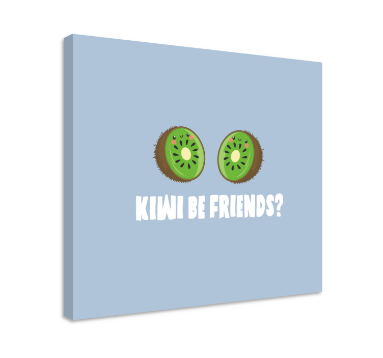 Dipinto con frutta e natura morta amicizia kiwi slice - TenStickers