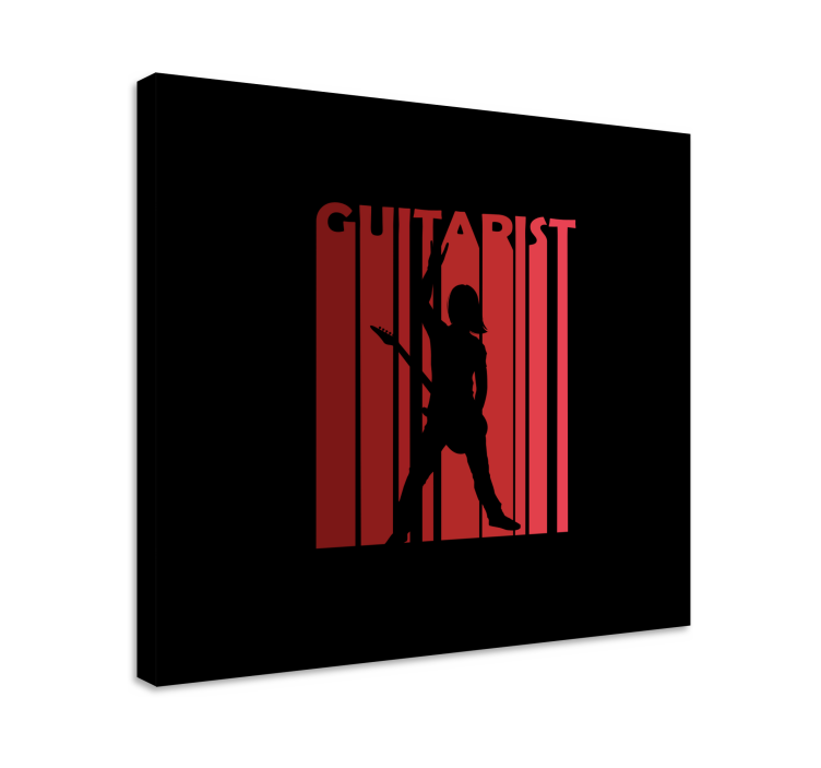 Dipinto musicale artista in silhouette - TenStickers
