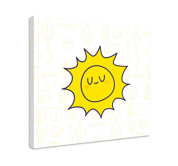 Quadri sportivi volto solare e sorridente - TenStickers