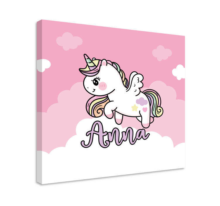 Dipinto unicorno fantasia di un unicorno carino - TenStickers