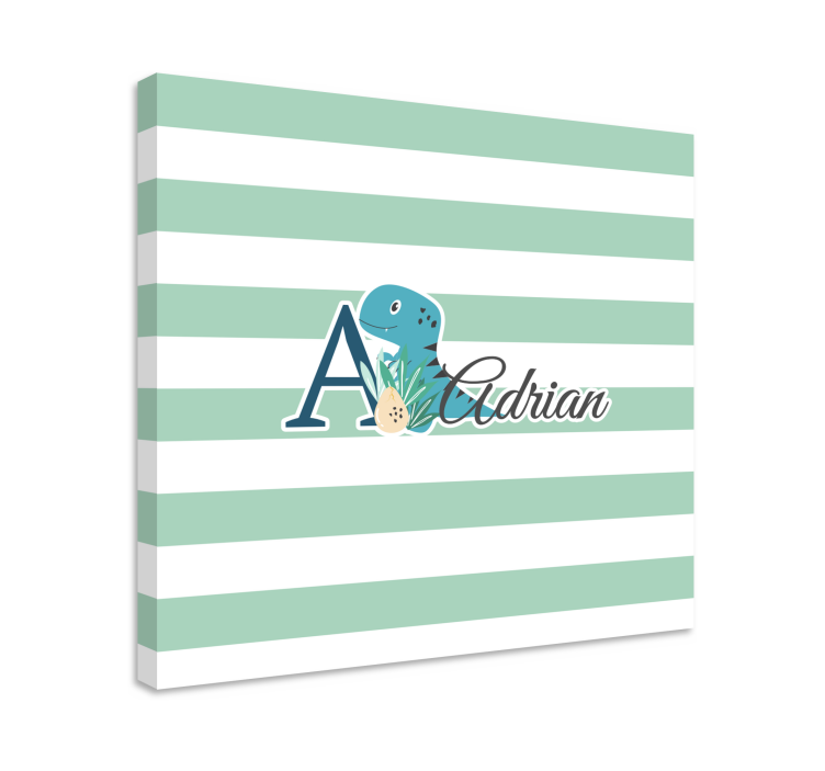 Dipinto con dinosauri il dino giocoso di adrian - TenStickers