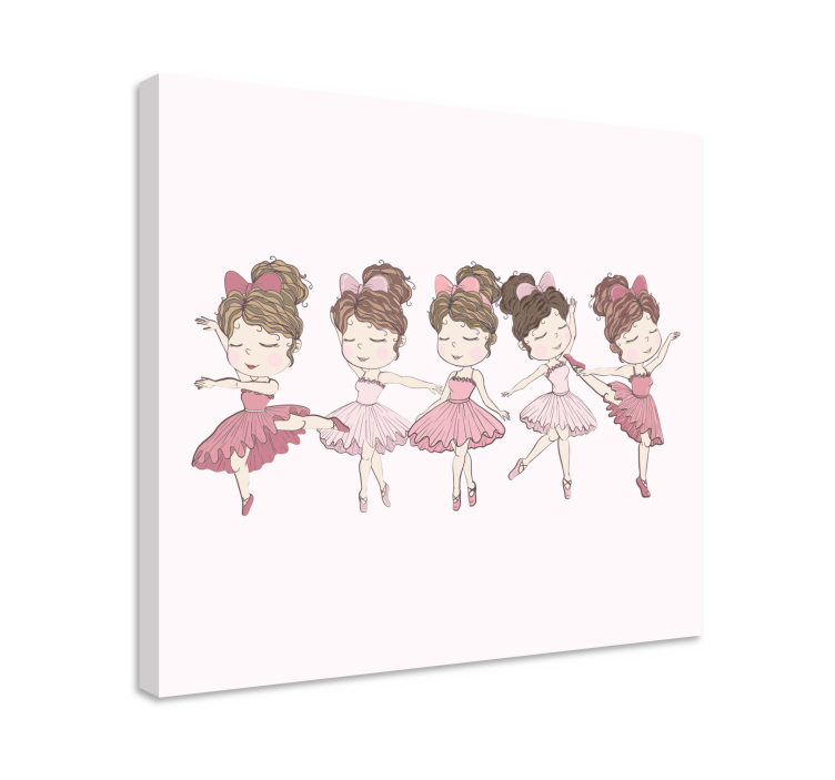 Cornice quadro per bambini ballerine di balletto - TenStickers