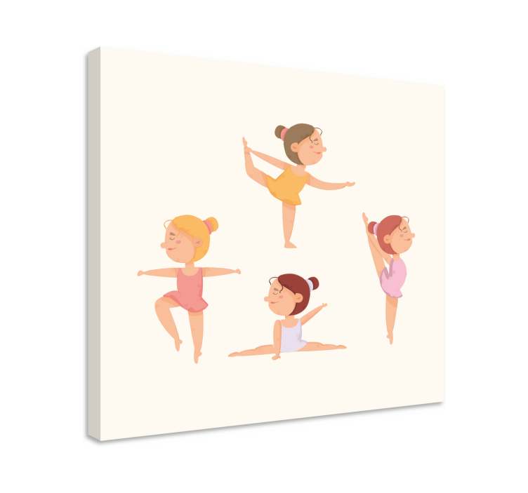 Cornice quadro per bambini ballerine danzanti - TenStickers