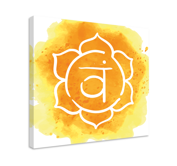 Quadro moderno Bellissimo simbolo del chakra sacrale - TenStickers