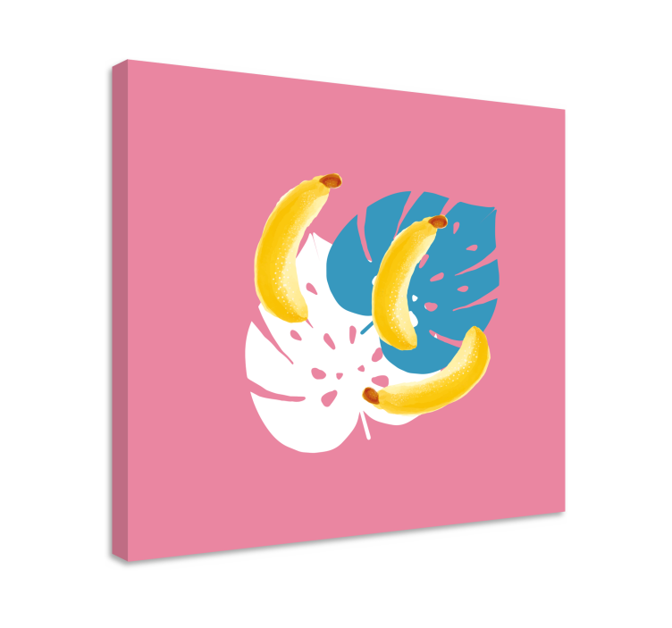 Dipinto con frutta e natura morta banane tropicali - TenStickers