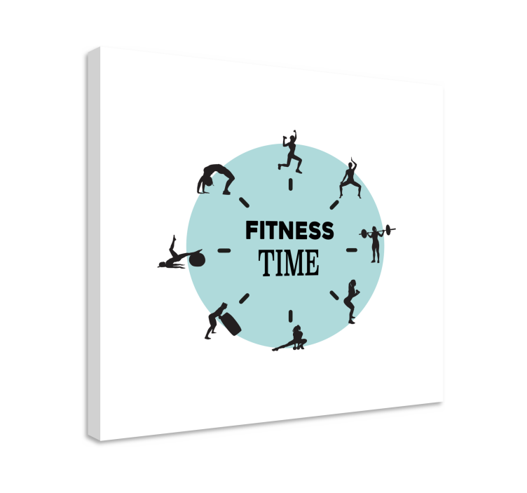 Quadri sportivi orologio del fitness - TenStickers