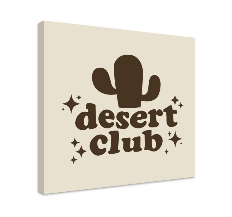 Dipinto con frase club del deserto - TenStickers