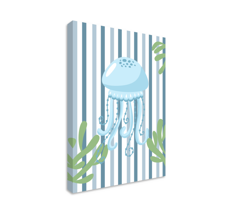 Dipinto moderno design elegante di meduse - TenStickers