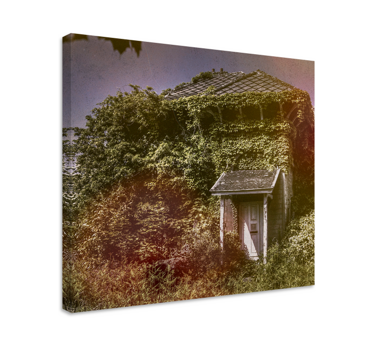 Dipinto rustico cottage rustico abbandonato - TenStickers