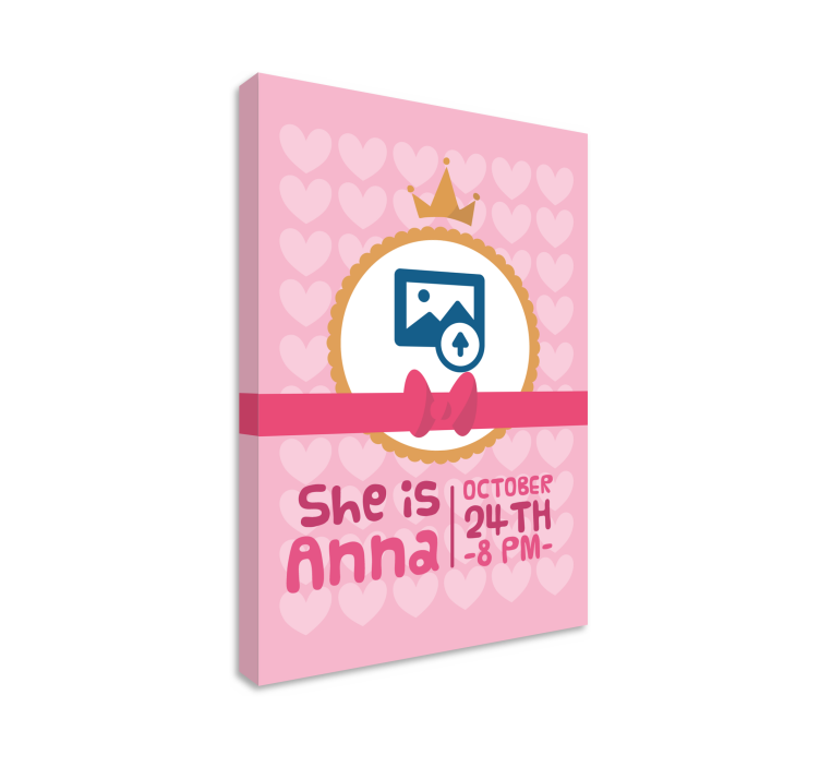 Quadri cameretta neonato striscione di compleanno - TenStickers