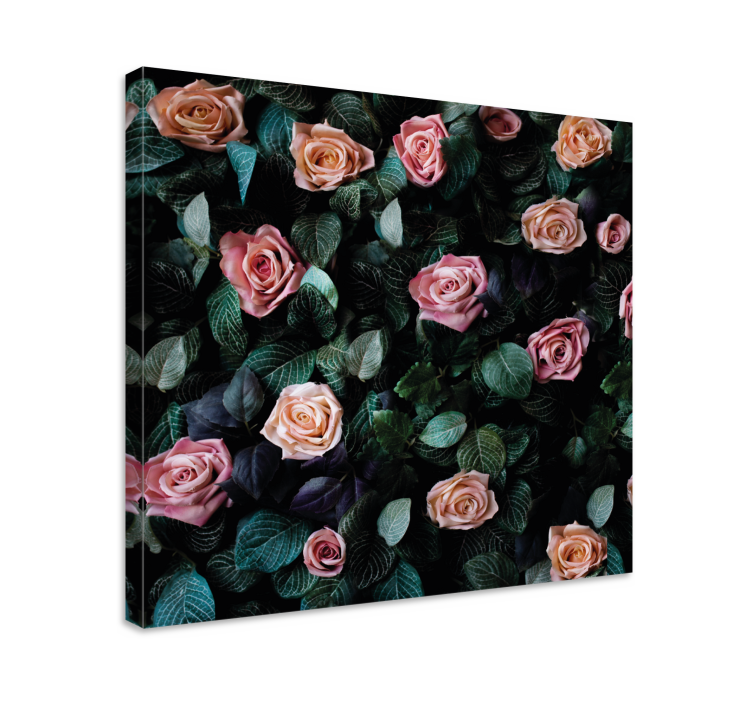 Quadro con fiori Fiori di rosa rossa - TenStickers