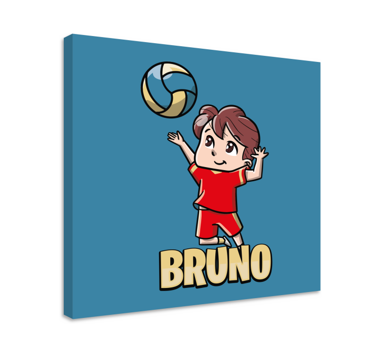 Cornice quadro per ragazzi ragazzo attivo con pallavolo - TenStickers