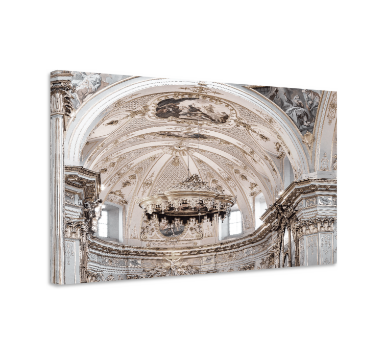 Arte dipinto dettagli interni di chiesa - TenStickers