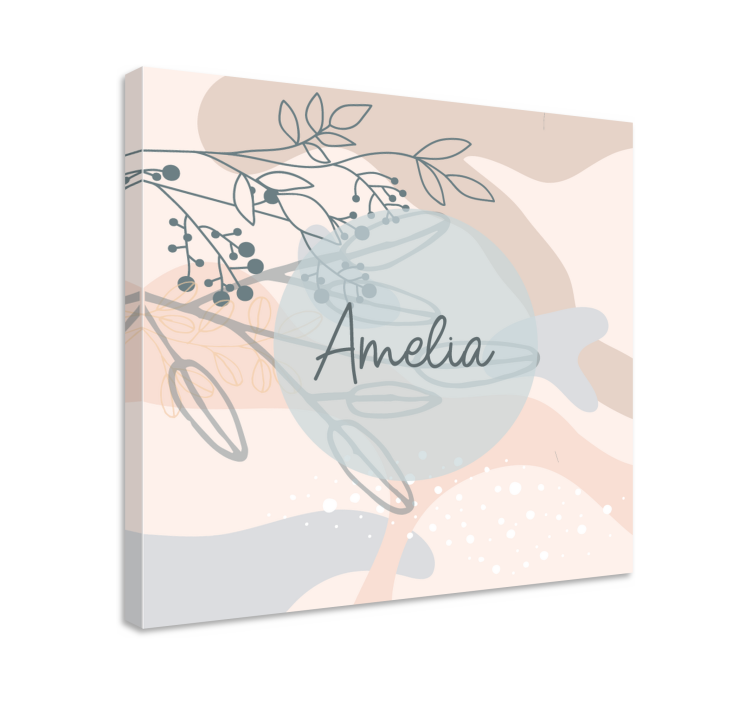 Quadro personalizzabile stampa personalizzata di amelia - TenStickers