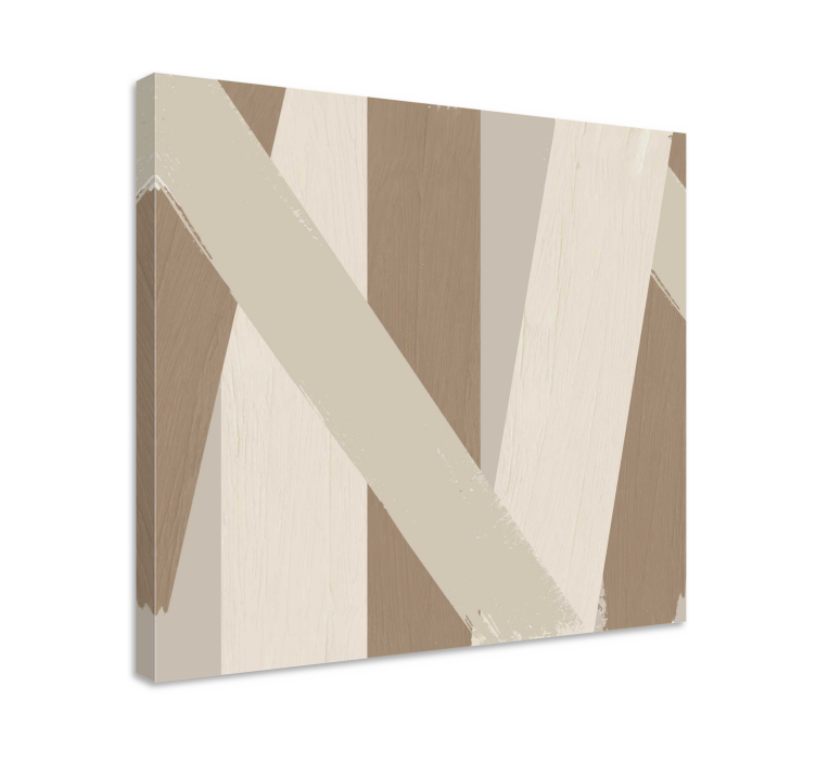 Quadro con disegno astratto a strisce - TenStickers