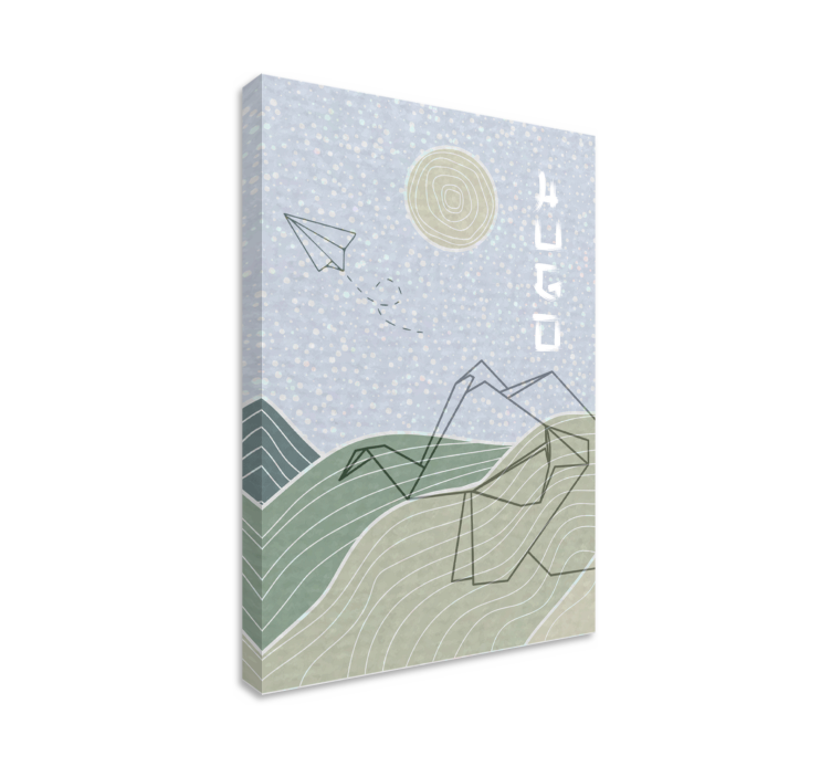 Quadro per cameretta bambini nuvole blu e uccelli - TenStickers