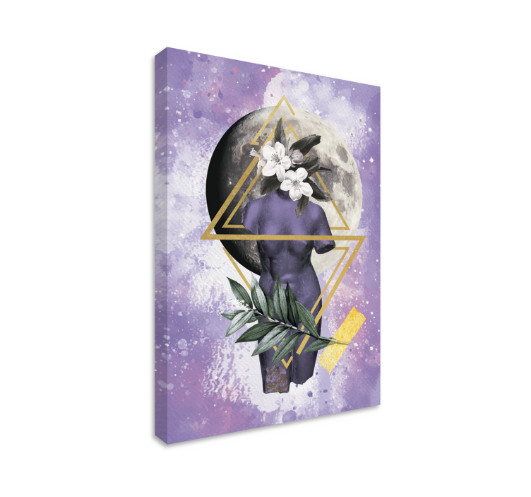 Quadro con donna stile astratto - TenStickers