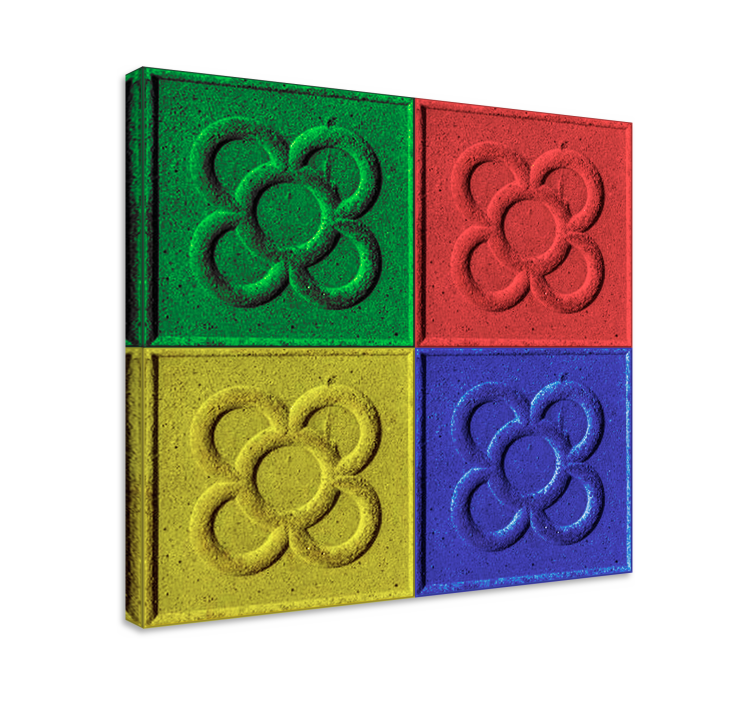 Dipinto salone piastrelle panot pop art - TenStickers