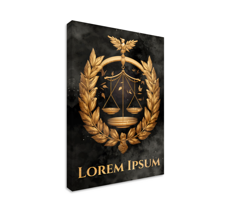 Dipinto per ufficio equilibrio della giustizia - TenStickers