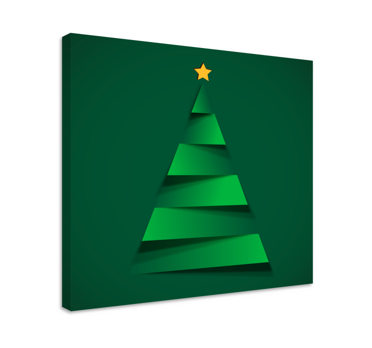 Dipinto di Natale albero di natale moderno - TenStickers