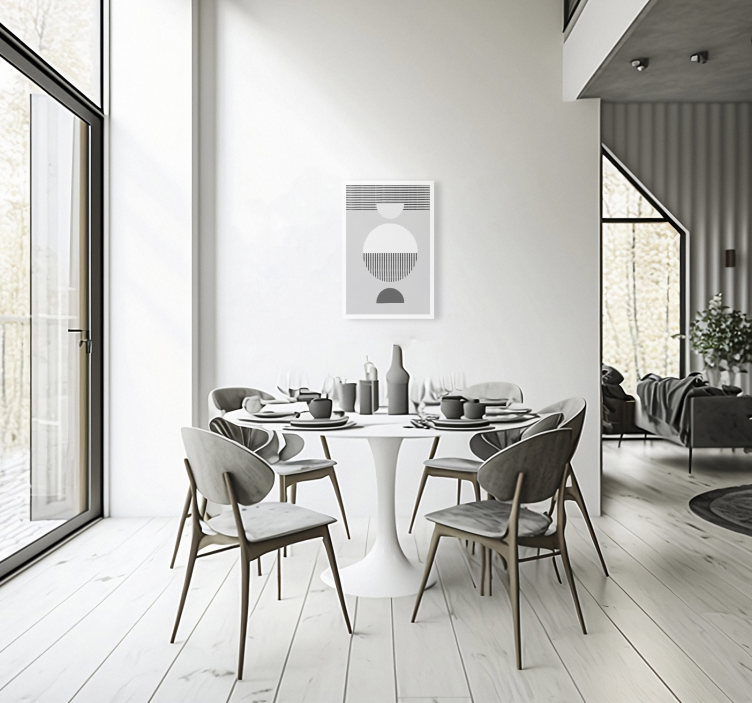 Dipinto sala da pranzo stile nordico - TenStickers