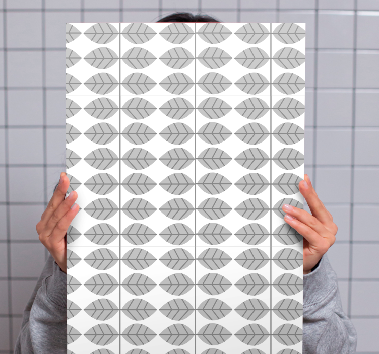 Dipinto con fiori e piante motivo foglie stilizzate - TenStickers