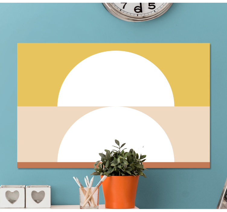 Quadro con semicerchi e rettangoli - TenStickers